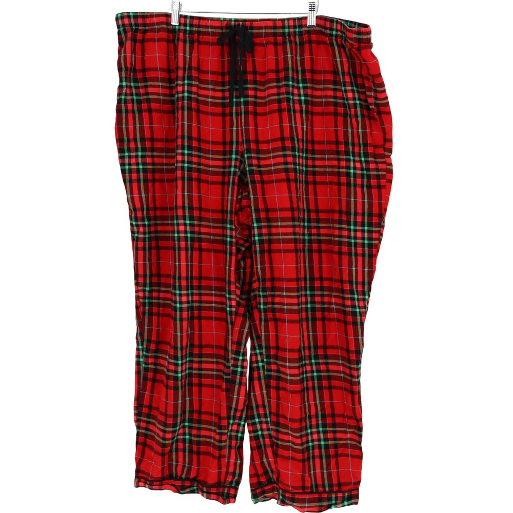 Wondershop Target Womens 2X Pajama Pants Red Green Plaid Cotton Sleepwear